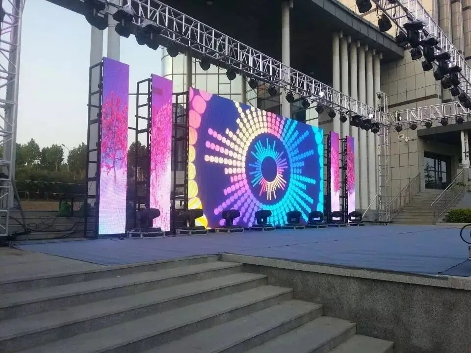 Turnkey Outdoor Full Color LEDp3.91 4.92x9.84ft Commercial/Stage/Party Event Backdrop Screen