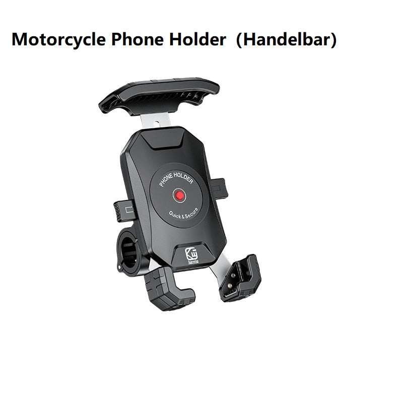 Motorcycle Phone Holder 15W Wireless Charger QC3.0 USB Charging Mount Stand Handlebar Smartphone Bracket Bike Cellphone Support